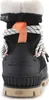 Back view of a black Palladium boot with white laces and orange accents. Produktbild-Vorschau