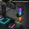 Kopfhörer Ständer RGB, Kopfhörerhalter mit 10 Lichtmodi, Produktbild-Vorschau 6