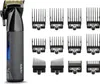 A hair clipper and its attachments are displayed on a white background. Produktbild-Vorschau