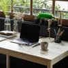 Relaxdays stolní lampa zelená, skleněná stolní lampa, retro Náhled obrázku produktu 5