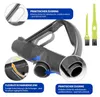 Close-up of a vacuum cleaner attachment handle and cleaning brushes. Produktbild-Vorschau