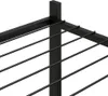vidaXL Stojan na květiny s kolečky 83x25x103,5 cm Černá Náhled obrázku produktu 5