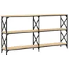 vidaXL Stolik konsola dąb sonoma 156x28x80,5 cm materiał Podgląd zdjęcia produktu 1