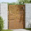 Cancello da giardino 105x155 cm in acciaio corten Design Anteprima dell’immagine prodotto 3
