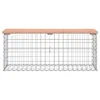 vidaXL Gartenbank aus Gabionen 103x31,5x42 cm Massivholz Produktbild-Vorschau 3