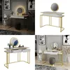 Schminktisch Vicco Tiara Weiß/Gold 110 cm, Model 40757 Produktbild-Vorschau 8