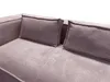 S-STYLE MÖBEL - Modernes Ecksofa Bello aus Puderrosa Cord Produktbild-Vorschau 6