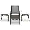 vidaXL 3 tlg. Garten Lounge Set Textilene und Aluminium Produktbild-Vorschau 3