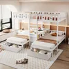 Merax Etagenbett Dreifach-Hochbett 140x220 & 90x200 cm, Produktbild-Vorschau 1