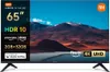 A Xiaomi TV is displayed with various feature callouts and logos. Produktbild-Vorschau