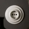 Porcelánová retro zásuvka pod omietku I PR1 biela Náhľad obrázku produktu 7