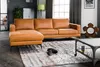 KAWOLA Sofa BLOOM Ecksofa Leder cognac Recamiere links Produktbild-Vorschau 3