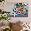 Wanddeko 90x60 cm - Banksy - Junge - Ilussie - Produktbild-Vorschau 2