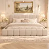 Gestoffeerd bed van 180x200 cm met een gestoffeerd Productafbeelding-voorbeeld 2