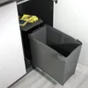 Emuca Pojemniki do recyklingu do kuchni, 1 x 30L, mocowanie Podgląd zdjęcia produktu 2