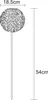 A line drawing of a solar garden light with dimensions indicated. Produktbild-Vorschau
