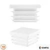 Lamellenstopfen für Vierkantrohr 40x40 mm Weiß 10 Stück Produktbild-Vorschau 1