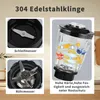 Standmixer 2000W, Edelstahl Silber, 1,5L Glasbehälter, Produktbild-Vorschau 2