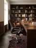 Bürostuhl Echtleder braun 70x67x136 cm kombiniert mit passenden Möbeln Home Office Einrichtungsidee Möbelensemble mit Rollen und Höhenverstellung harmonisch Wohnen Interior Zuhause Design_#sku_BARSPM1.297# Produktbild-Vorschau