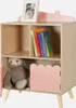Libreria per bambini a 2 ripiani e 2 ante, Rosa Anteprima dell’immagine prodotto 4