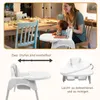 Yalion Chaise haute 2 en 1Chaise de salle à manger pour Voir les images du produit 4