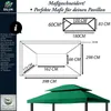 freigarten.de Wymienny dach do altany 3x4 metry Wodoodporny Podgląd zdjęcia produktu 2