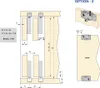Kit de ferrures pour Flow2 2 portes coulissantes et armoire Voir les images du produit 5