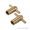 Two brass radiator bleed keys are shown against a white background. Produktbild-Vorschau