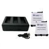 Trade-Shop 3in1 Set: 2x Akku 2300mAh + USB-C LCD Produktbild-Vorschau 1