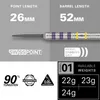 Target Luke Littler LOADOUT 90% 22G Swiss Point Steeldart Produktbild-Vorschau 11