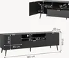 Meuble TV 'Nand' avec tiroir et 2 portes cannelées 160 x 40 Voir les images du produit 4