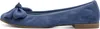 Tamaris Damen Ballerina Leder flach, blau, 39 EU Produktbild-Vorschau 6