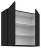 Küchen Hängeschrank 80 cm SIENA Schwarz Küche Küchenzeile Produktbild-Vorschau 2