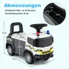 COSTWAY 2 in 1 Rutschauto, Polizeiauto mit Lenkrad, Produktbild-Vorschau 2