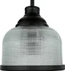 Wandlampe mit Schalter Metall Rauchglas H: 24,5 cm Schwarz Produktbild-Vorschau 5
