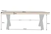 riess-ambiente Massivholz Esstisch THOR 200cm vintage braun Produktbild-Vorschau 12