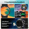 (BW8 nero)Smartwatch Android 4G con GPS e Fotocamera Anteprima dell’immagine prodotto 2