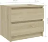 vidaXL Noční stolek Sonoma Dub 50x39x43,5 cm výrobek ze Náhled obrázku produktu 6
