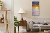 Wohnzimmer-Bild Leinwand Uhr Quarz 30x60 Malen bei Produktbild-Vorschau 3