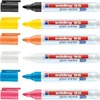 A collection of six colored glass markers with their caps. Anteprima dell’immagine prodotto