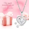 Scatola regalo di rose rosse eterne con collana e orecchini Anteprima dell’immagine prodotto 3