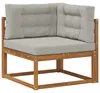 vidaXL Outdoor-Sofagarnitur mit Kissen 6 pcs Natürlich und Produktbild-Vorschau 4