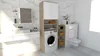 Badezimmerschrank Über Waschmaschine Hochschrank Regal Produktbild-Vorschau 4