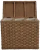 KRINES HOME Wäschesortierer aus echtem Rattan mit 3 Fächern Produktbild-Vorschau 3