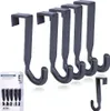 A set of gray over-the-door hooks and a packaged set of smaller hooks. Podgląd zdjęcia produktu