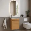 Badplaats Gäste-WC Waschtisch Set Sinta 40 x 22 cm Eiche - Produktbild-Vorschau 4