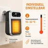 Steckdosenheizung 800W, Mini Keramik Heizlüfter mit Produktbild-Vorschau 4