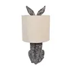 Clayre & Eef Tischlampe Kaninchen Ø 20x43 cm Braun Beige Produktbild-Vorschau 3