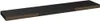 A black floating shelf with brown sides shown at a slight angle against a white background. Produktbild-Vorschau