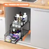 2 Etagen Metall Spülschrank Organizer,Unter Waschbecken Produktbild-Vorschau 2